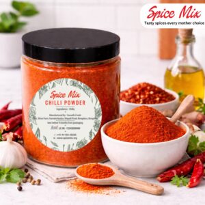 Spice Mix Premium Red Chilli Powder | Traditional Karnataka Style | Bangalore Made 100% Pure & Natural