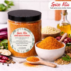 Spice Mix Vangi Bhath Powder | Authentic Karnataka Brinjal Rice Masala | Traditional Bangalore Spice Blend